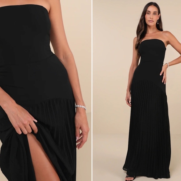 LULUS Prom Wedding Bridesmaid Sexy Flowy Romantic Elegant Chic Maxi Dress - Picture 1 of 5